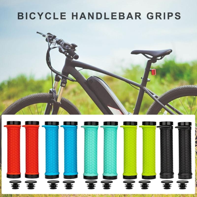 Comfortable NonSlip Bicycles Handlebar Grips Double Locks On Bike Grips Handle End Grips Cycling Accessories Enduring