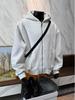 Men's 400g Heavy Gray Deconstructed Zip-Up Hoodie