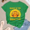 Women's Halloween Print Short Sleeve T-Shirt Casual Neck Tee Top