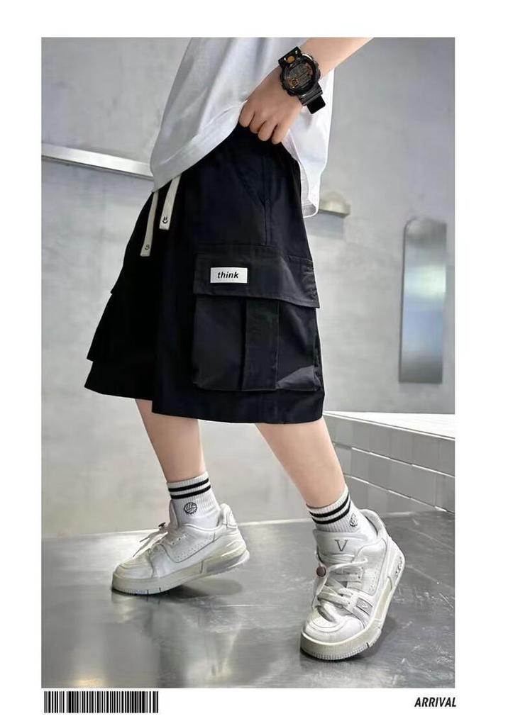 Boys' Summer Cargo Shorts, Lightweight Mid-Length 2025