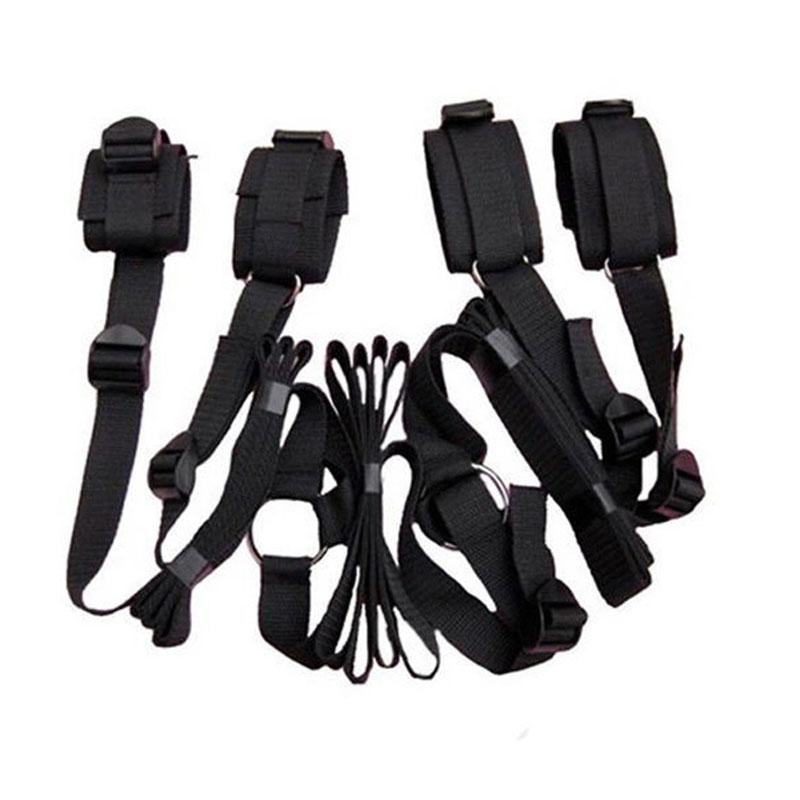 Bondage Restraint Belt Handcuffs Blindfold Erotic Fetish Sex Toys For Woman Couples Massage Stimulate Clitoris No Vibrator