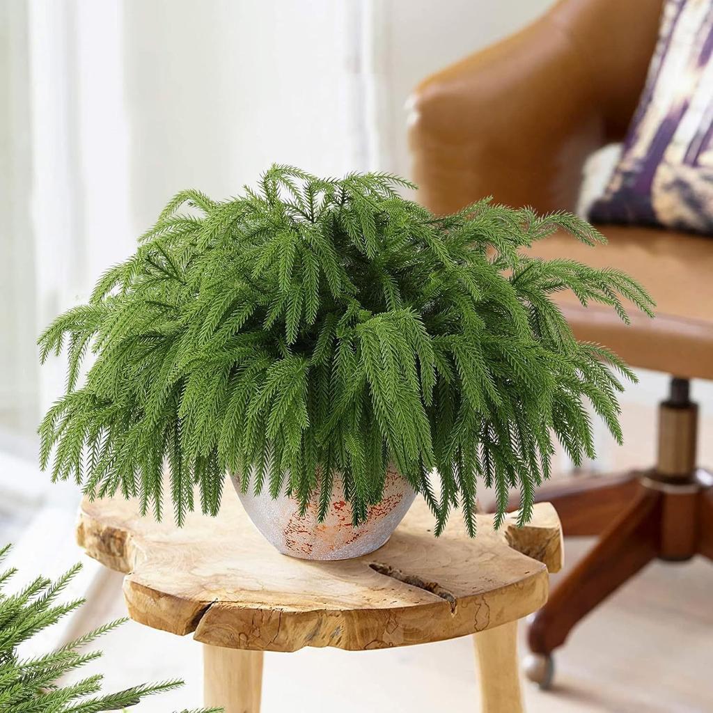 American Single Norfolk Let Go Roll Soft Rubber Pine Branch Cuttings Christmas Party Home Decoration