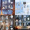 Kerst Raamstickers Pvc Statische Stickers Set Voor Vakantie Scène Decoraties