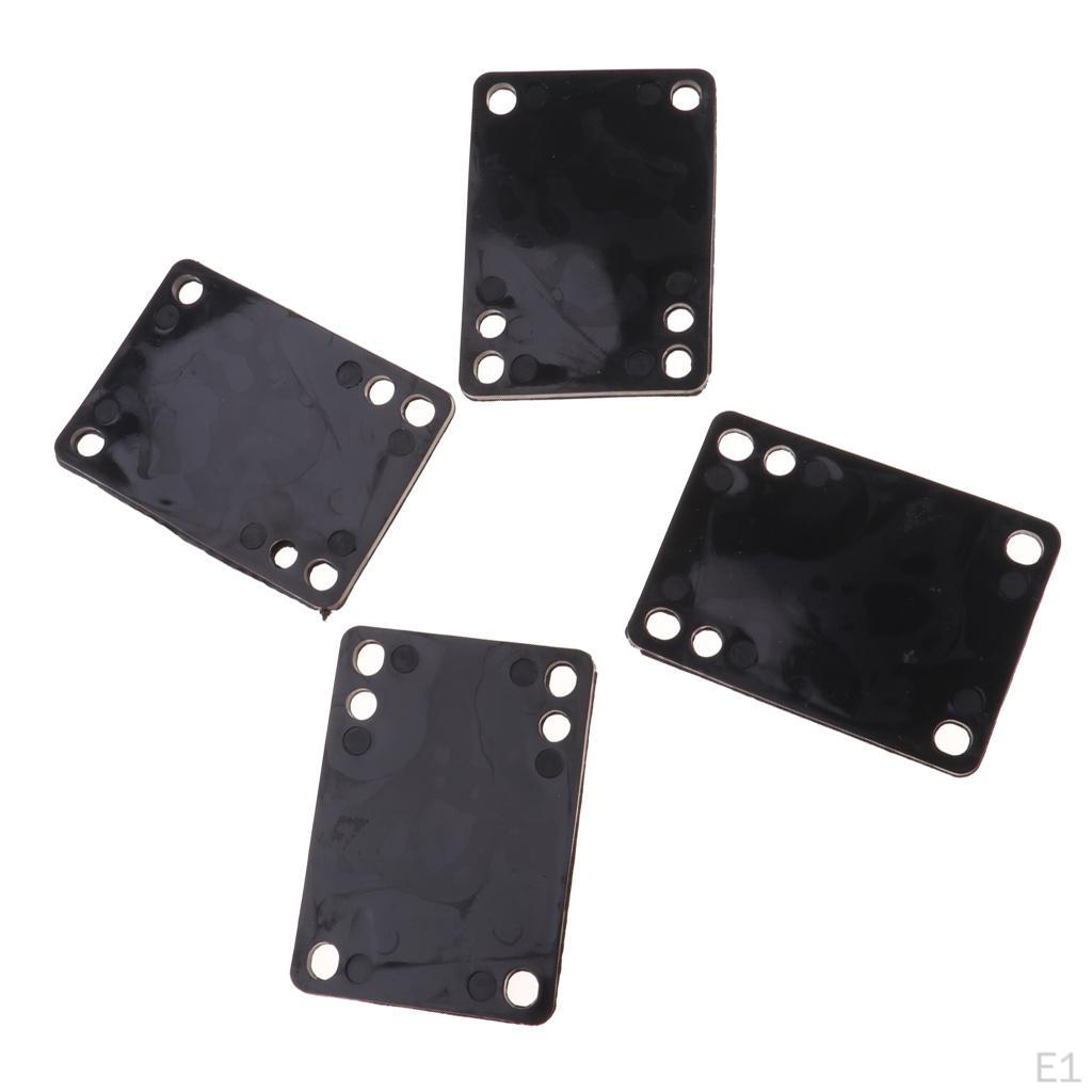 4ks Skateboard Riser Pads Longboard Shockpads Hardwarové příslušenství Longborad