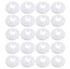 20pcs 12mm PVC Pipe Decoration Rings Easy Installs Waterproof Trim Waterproof Pipe Trim Rings Suitable for Drainage System
