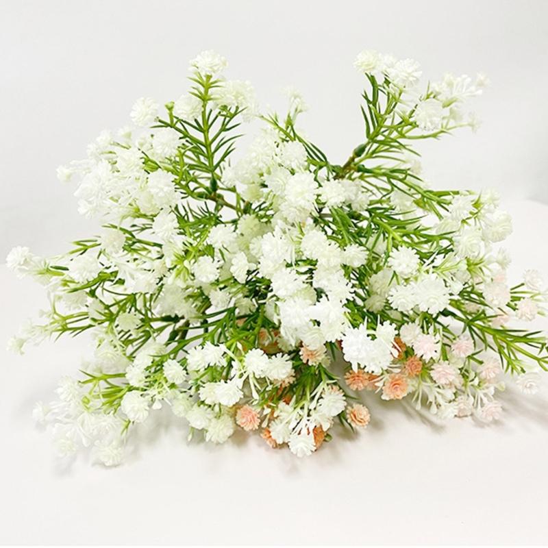 10pc Artificial Gypsophila Flowers Branch Simulated Wedding Decors Realistic Indoor Table Centerpieces for Wedding Party
