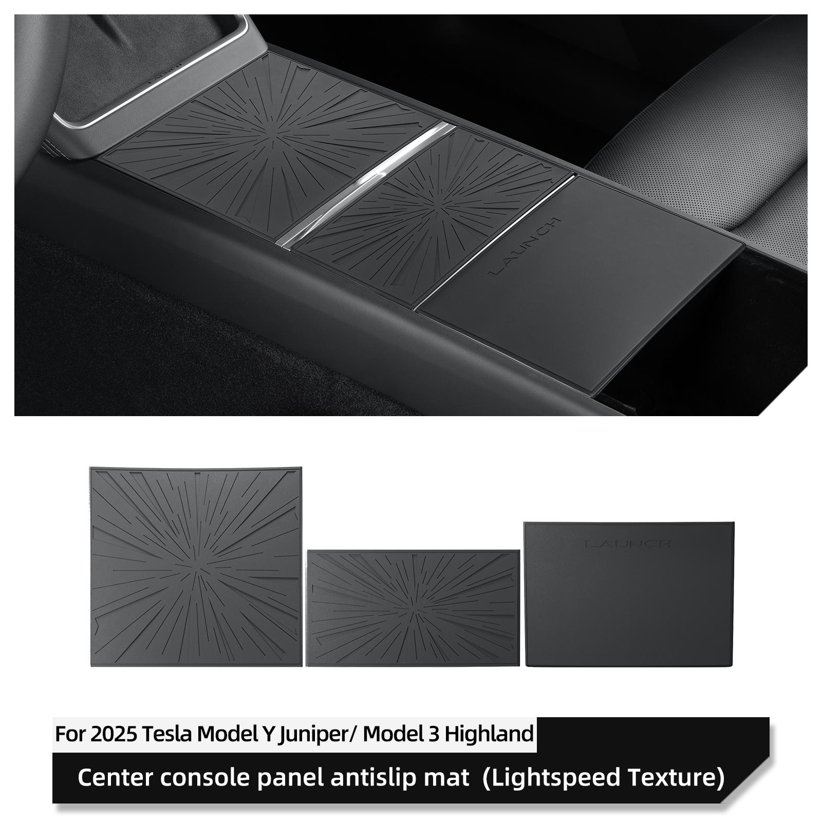 

for Tesla Model Y Launch 2026/Model 3 Highland 2026 Central Control Panel Protective Mat Anti-slip Pad Car Interior Accessories Silicone