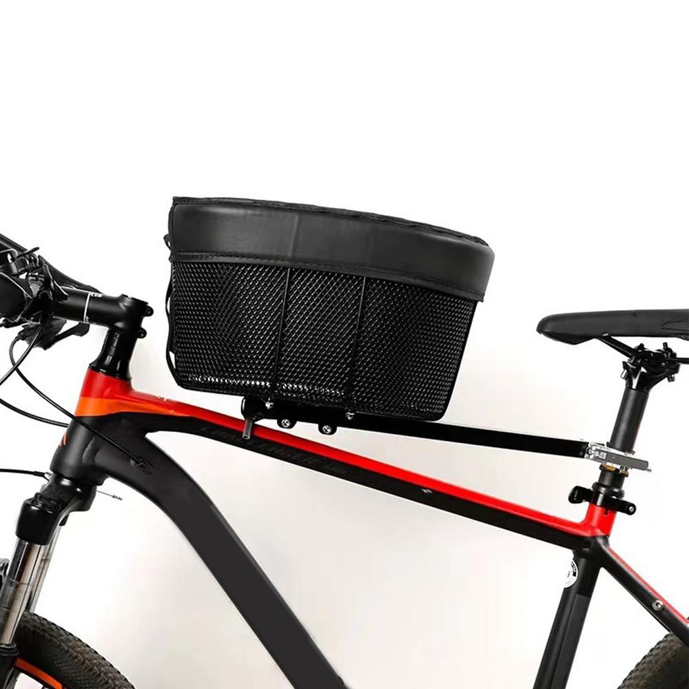 Pet Carrier Cycle Basket Cycling Basket Detachable Basket Waterproof Folding Multi-Purpose Basket For Small Pets For Pet