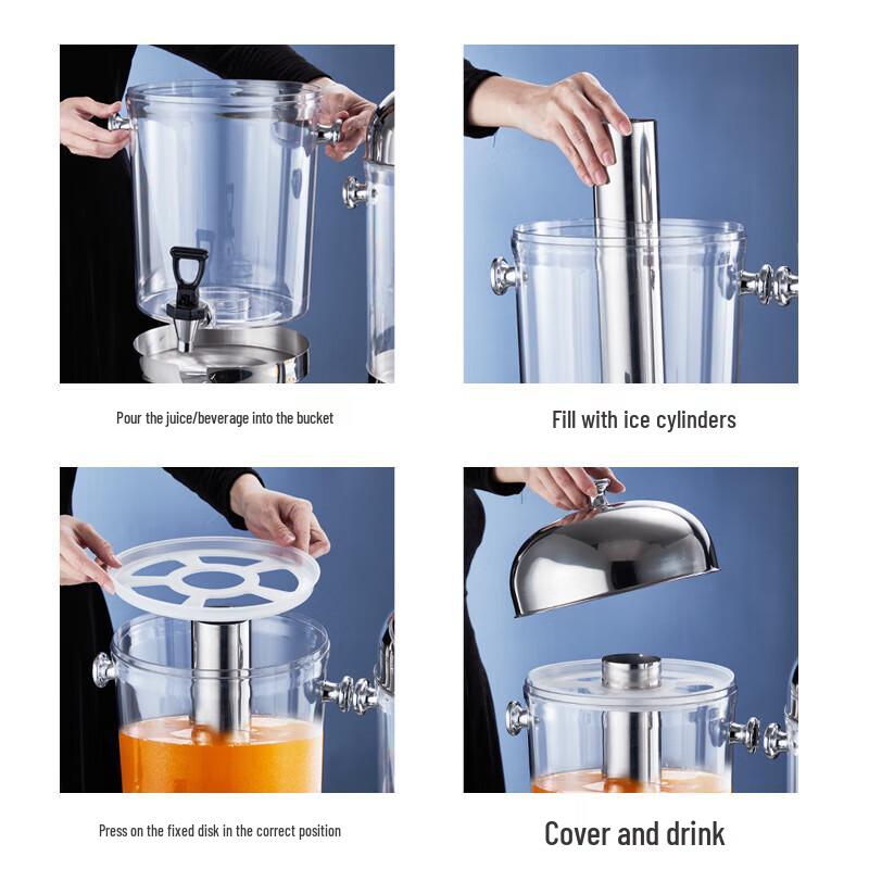 Thickened Stainless Steel Buffet Beverage Dispenser