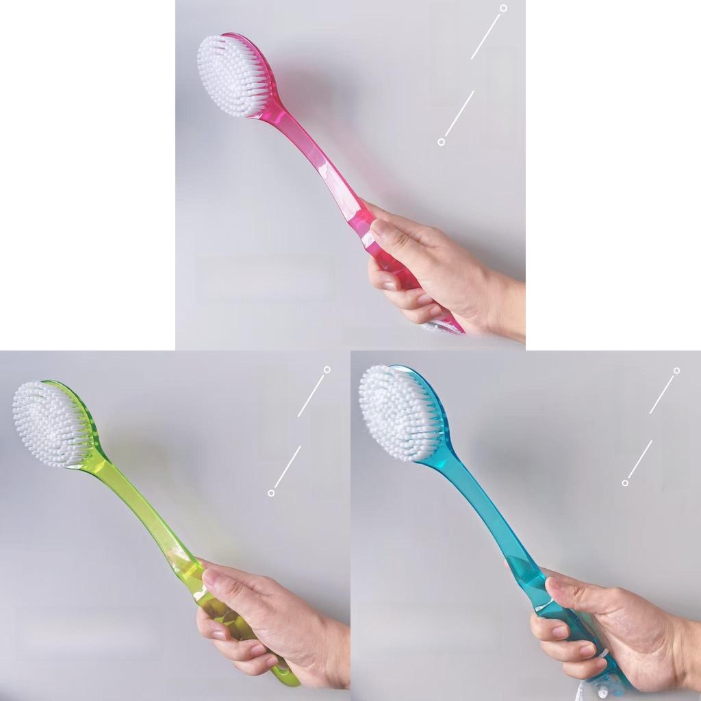 Pp Material Bath Brush With Massage Bristles For Adults Bathroom Cleaning