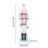 16 Inch Merry Christmas Decorations Nutcracker Figurine Wooden Soldier King Ornament for Indoor Winter Table Centerpiece