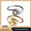 European & American Titanium Steel Water Drop Open Bracelet