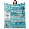1pc Warm and Cozy Flannel Blanket for Granddaughter - Perfect Gift for Birthday, Graduation, or Christmas