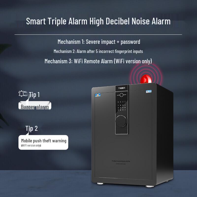TIGER A6 Series Smart Fingerprint WiFi Safe Box