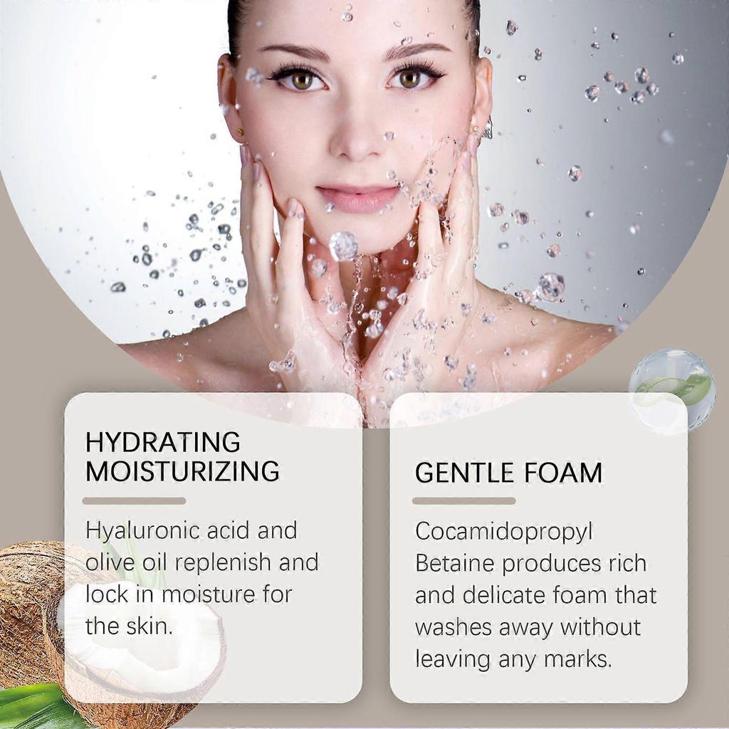 Limited time!!Hoygi Gentle Moisturizing Cleanser  Moisturizing And Hydrating Facial Wash With Amino Acids, Gentle Facial Cleansing