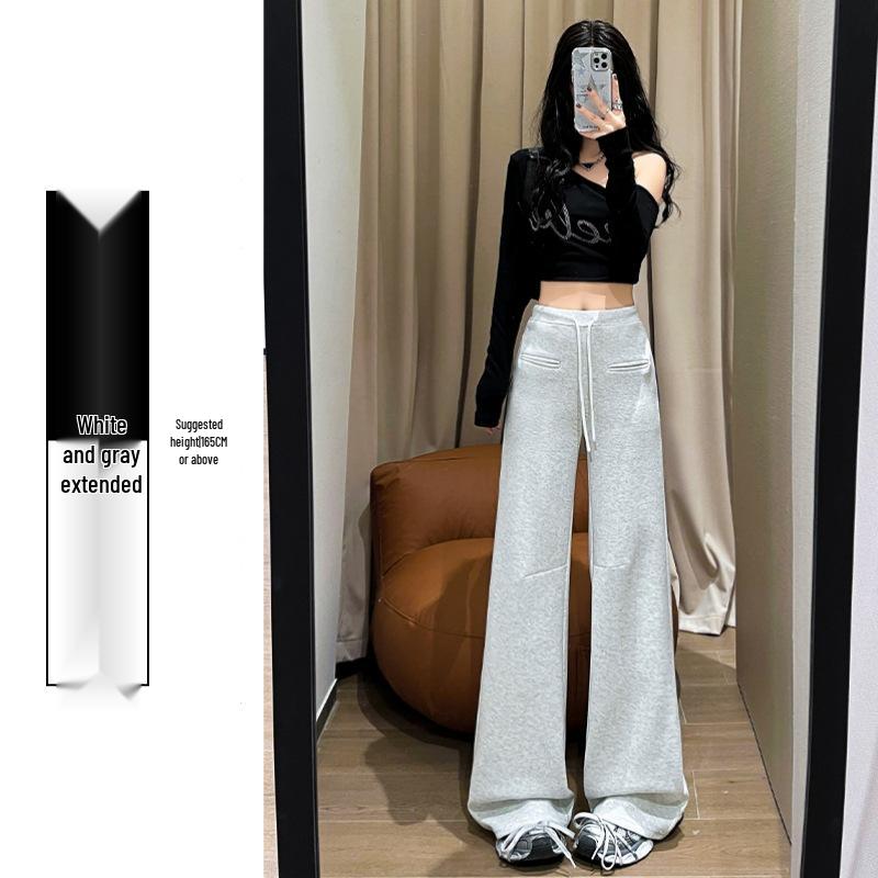 

Женские брюки клеш с высокой талией, облегающие, с широкими штанинами - Повседневный стиль 2025 S [75-90 lbs]