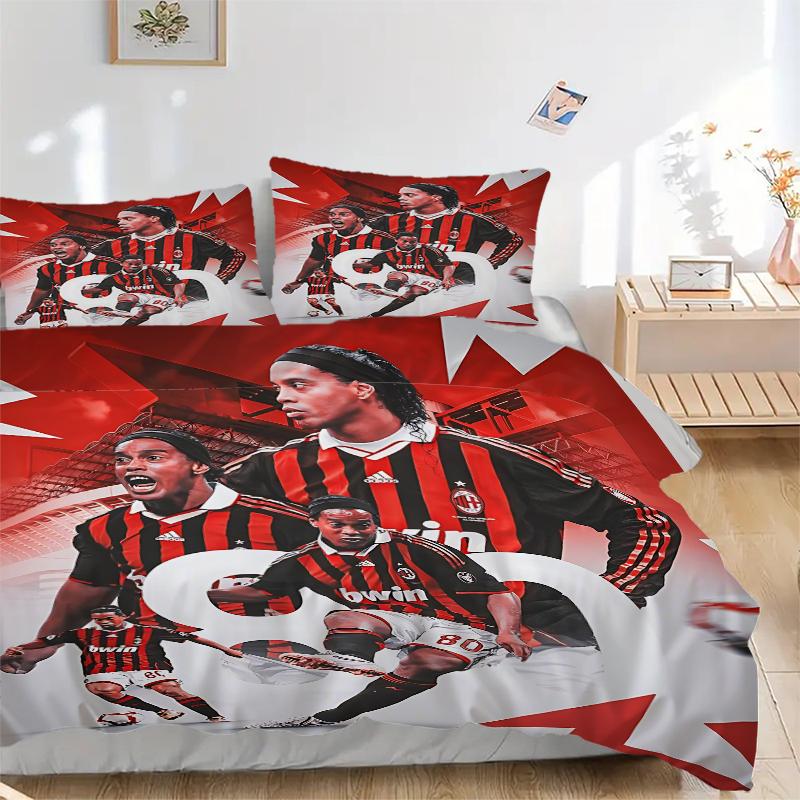 3Pcs Ac Milan Legends Bedding Sets For All Sizes New 3D Printed Bed Cover Comforter Duvet Cover Pillowcase Bedroom Decoration