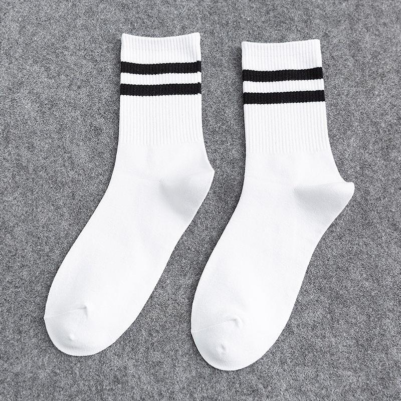 1Pair Solid Color Breathable Cotton Socks Casual Sport Trendy Fashion Short/Mid-Length/Long-Length Socks