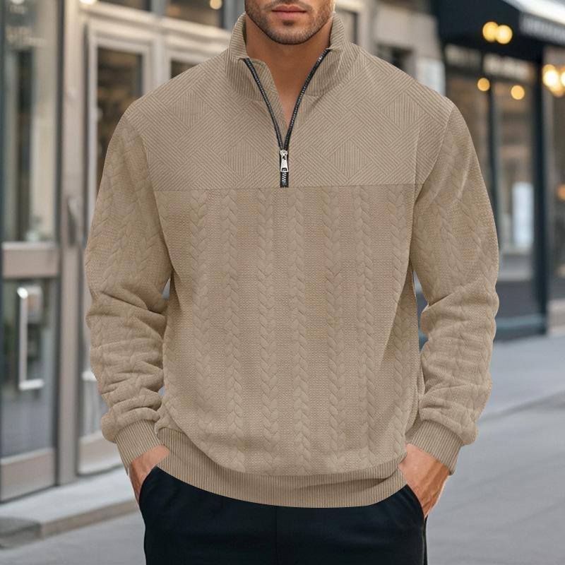 2026 Autumn and Winter New Casual Long-sleeved Sweatshirt Stand Collar Zipper Pullover Loose Sweatshirt M 2660₽