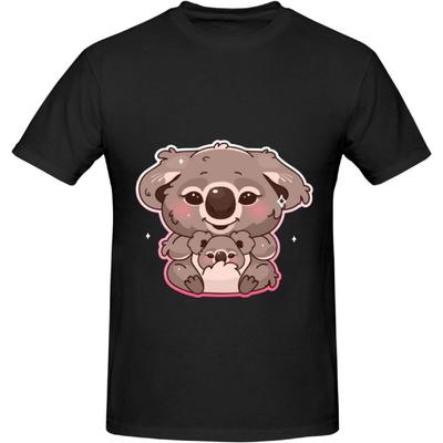 Süßes Koala T-Shirt Baumwolle Kurzarm für Herren Damen T-Shirt(3)