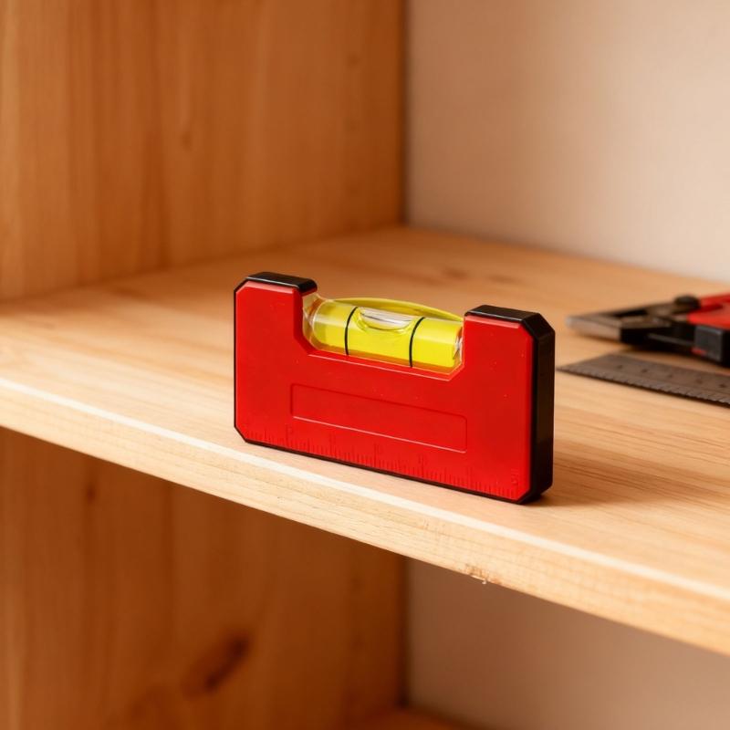 60mm Magnetic Plastic Bubble Level with Single Vial for High Precise Leveling In Construction and Home Improvement Projects