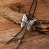 1pc/2pcs Butterfly Buckle Bolo Tie for Men Women Bridegroom Wedding Necklace Western Cowboy Necktie Bolo Tie for Shirt