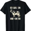 T Shirt With Gerunisex Text I Want A Cow From You Dairy Farmer Cow Khe Vintage Men's Casual Comfortable Breathable