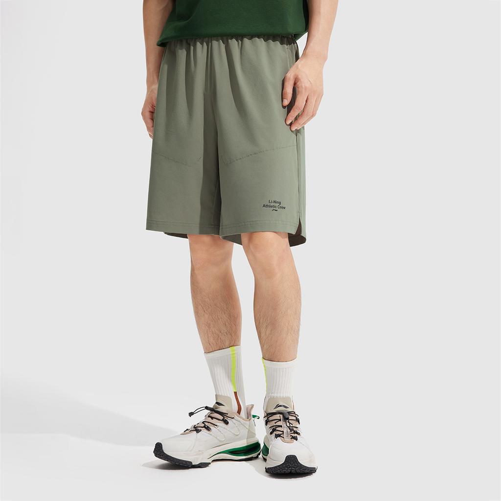 Li Ning Fitness Series Sports Shorts Men's Tea Green AKSV299-1