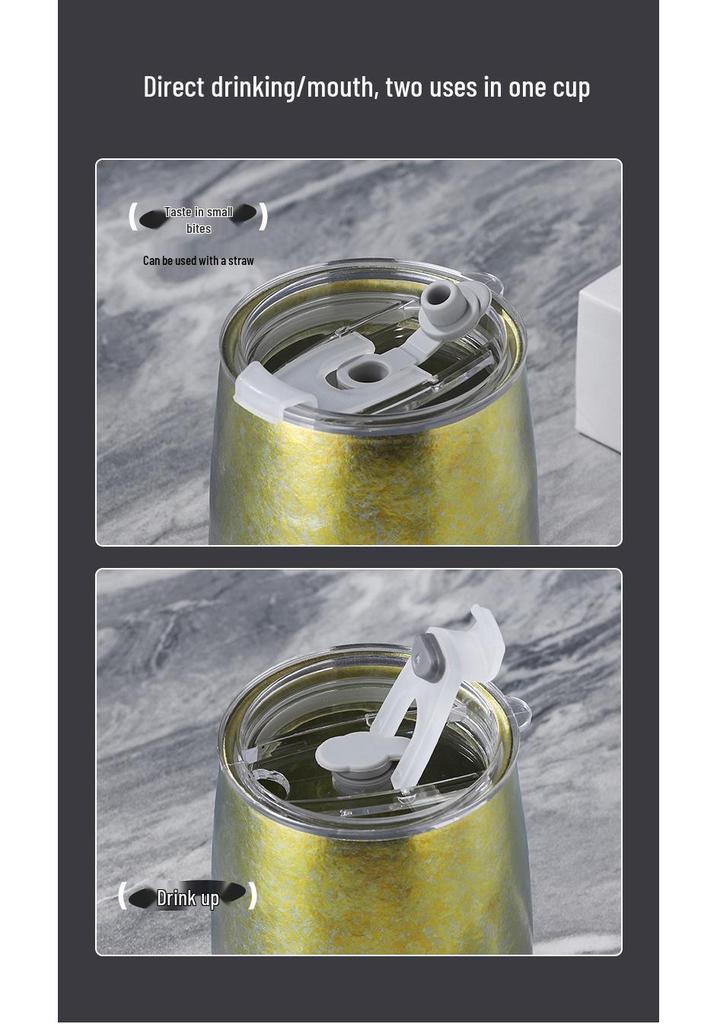 Pure Titanium Double-Layer Coffee Cup: Stylish, Portable, and High-Quality for Home or Outdoor Use.