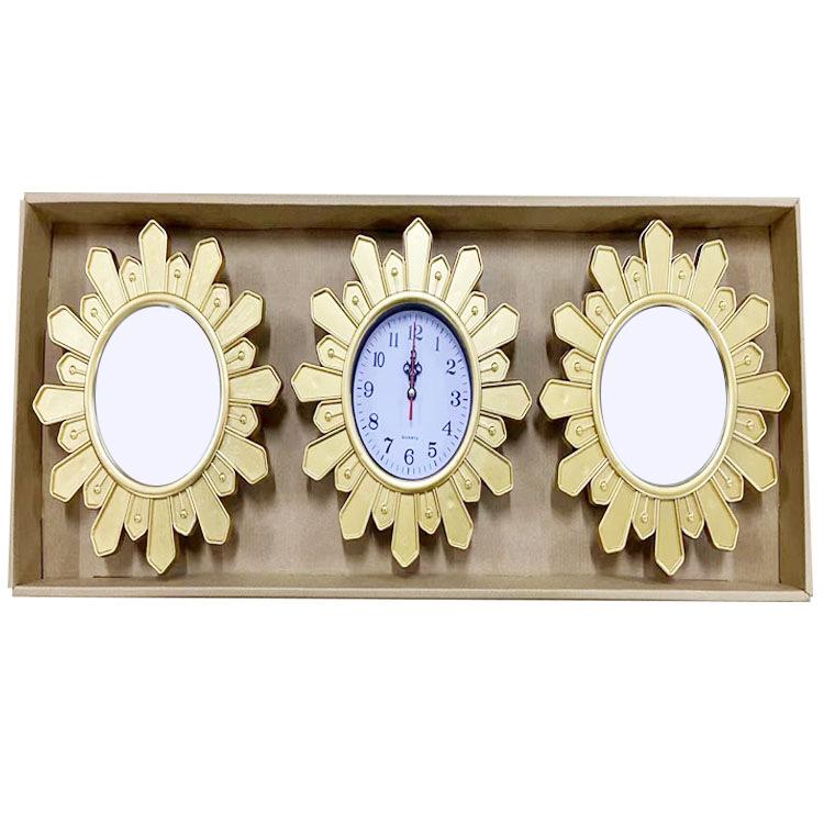 Living Room Wall Clock Home Table Sofa Background Wall Clock Modern Minimalist Abstract Art Wall Clock Triple Wall Clock