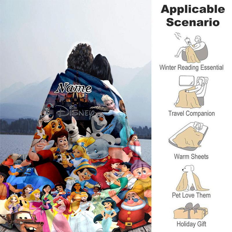Custom 1pc Snow White's Journey Blanket, Soft And Comfortable Blanket, Casual Warm, Camping Travel Blanket, Good Birthday Gift Q90811