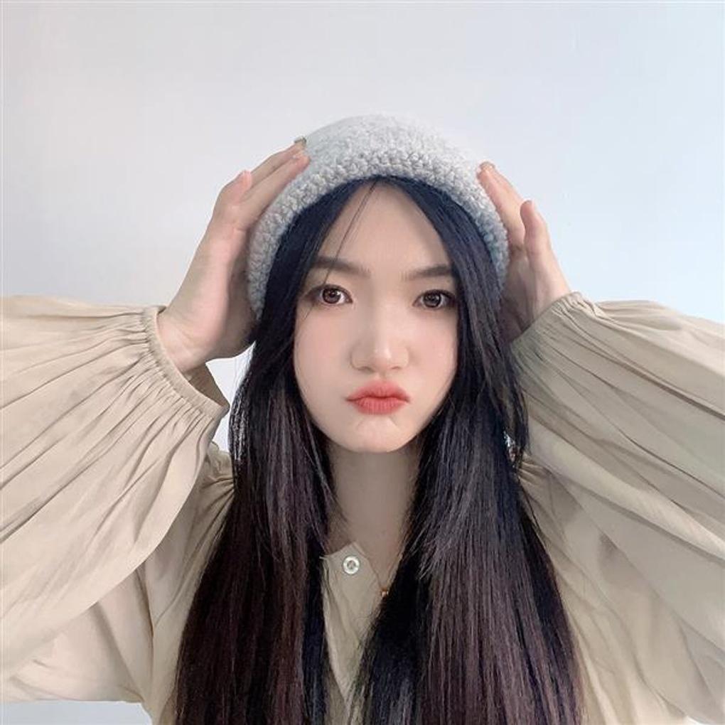 Blooming Knit Beanie (Gray)