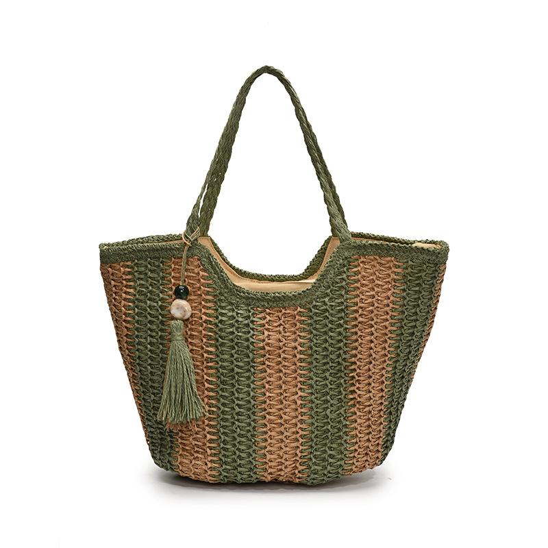 Large Capacity Bag Women's New Beach Seaside Vacation Shoulder Bag Fashion Tote Bag