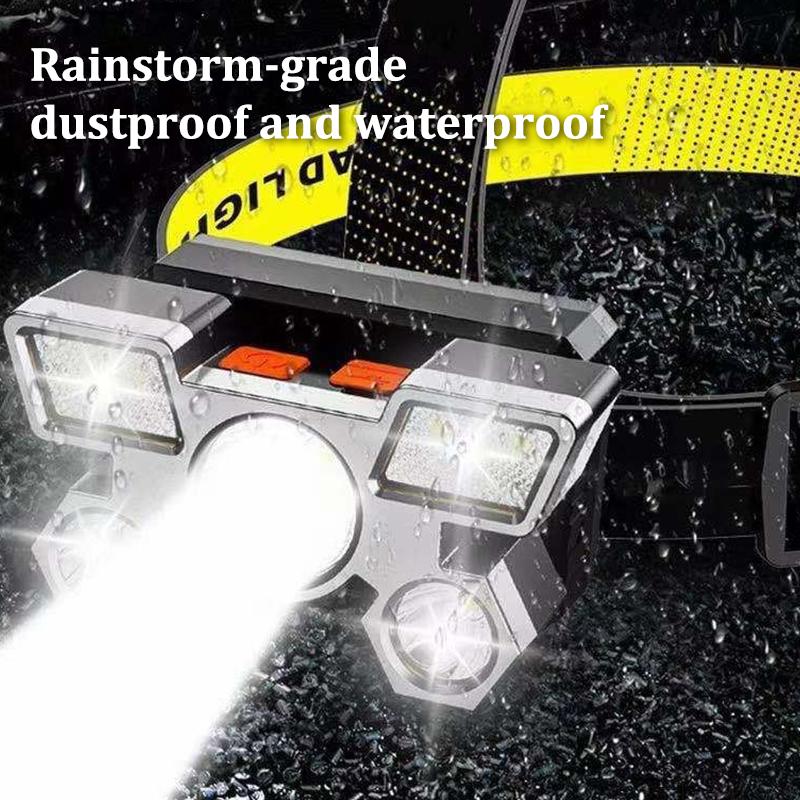 Powerful Rechargeable Head Headlights Hunting Torch Hiking Front Lanterns