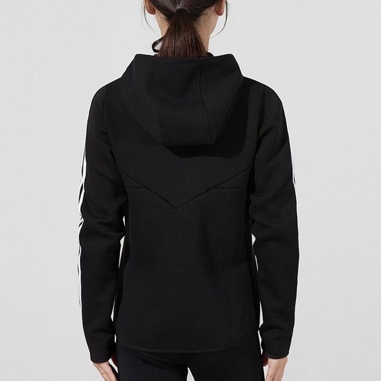 Adidas Three Stripe Casual Woven Jacket Women Jacket Black H36720