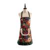 Designer Vintage Women Apron Home Kitchen Cooking Hanging Neck Art Smock French Lace Pocket Floral Smock Woman
