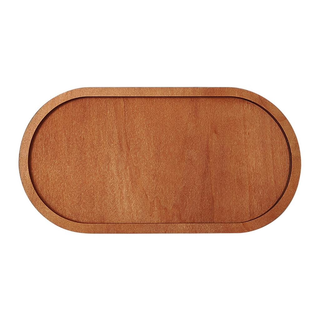 Natural Solid Wood Hand-polished Multi Functional Wooden Tray