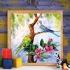 5D Diamond Painting Bird Full Square Needlework Diamond Embroidery Animal Mosaic Flower Art Rhinestone Home Decor
