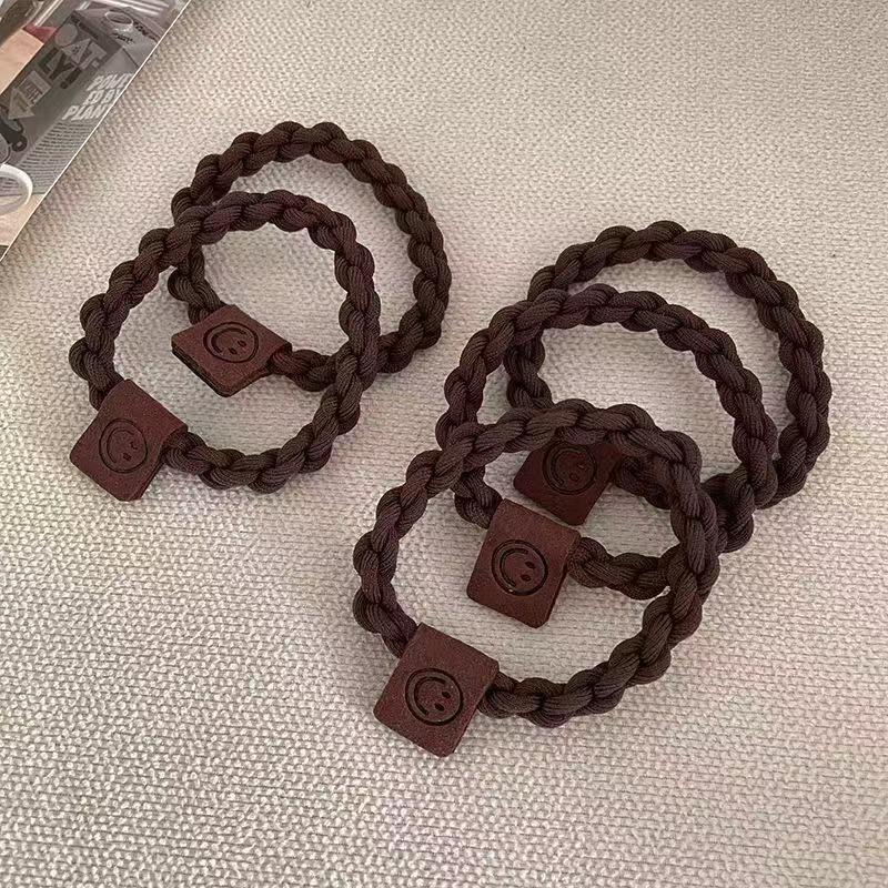 

Корейские прочные женские резинки для волос для девочек, эластичные резинки для волос, держатели для волос в виде хвоста/резинки/галстуки, аксессуары one size темный кофе