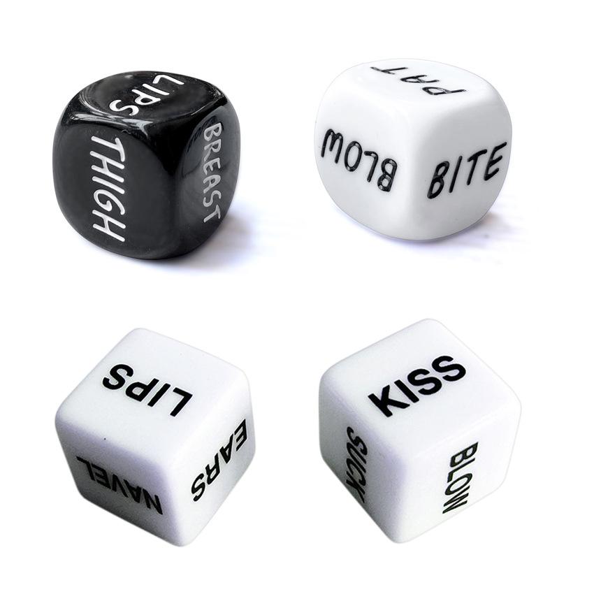 Black and White Erotic Dice: 16mm Teasing Game
