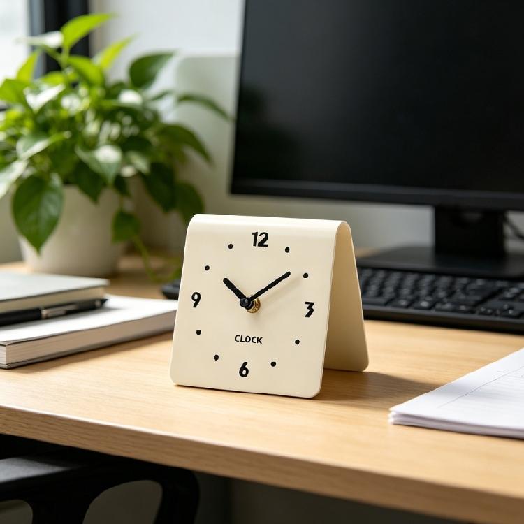 Kleine analoge Tischuhr, leise, kein Ticken, batteriebetrieben, dekorative Kaminsims-, Schreibtisch-, Regaluhren, Büro-, Heimdekorationen