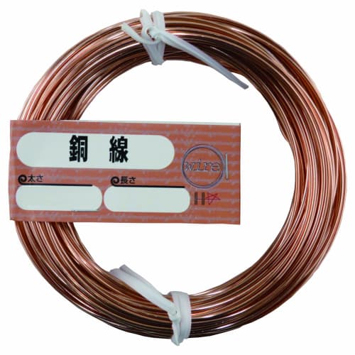 DAIDOHANT (Soft) Copper Wire, Electrical Copper, #14 (2.0 mm) Diameter x 10m Length, 10155916
