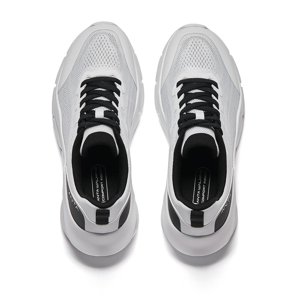 Anta Linghu Sports Comfortable Shock Absorbing Breathable Low Top Casual Running Shoes Men sneaker Gray Black 912527751-2