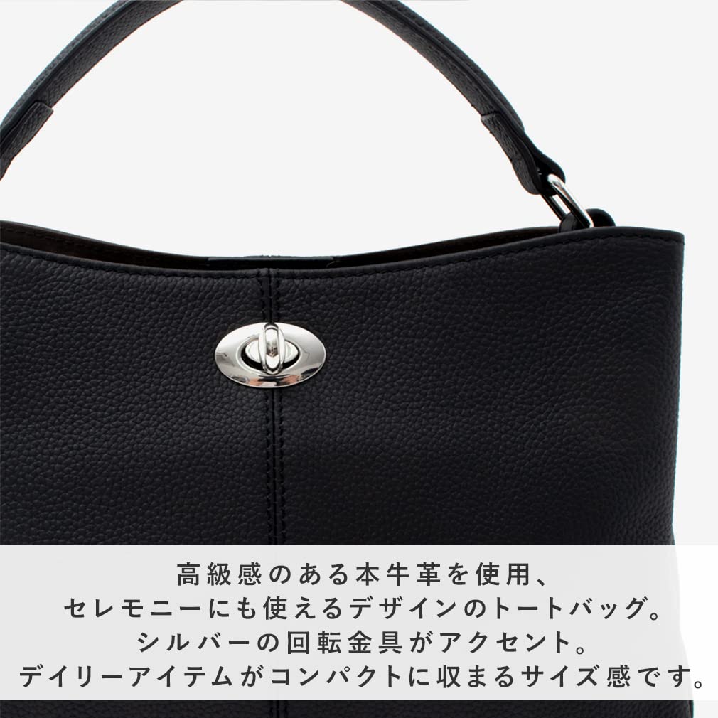 VITAFELICE Genuine Leather Handbag for 3-Space 2-Way Women, Sib-80012n (Ash Gray)