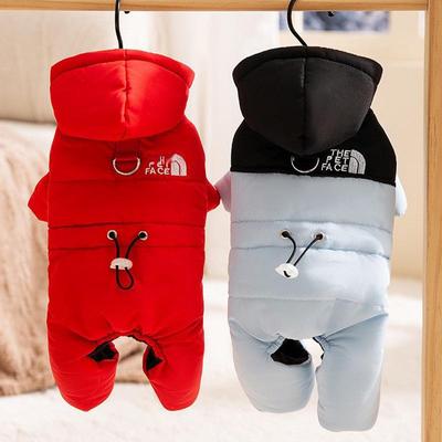 Zimn kabt pro mal psy a koky se tymi nohavicemi - Tepl pov bavlnn obleen pro mazlky