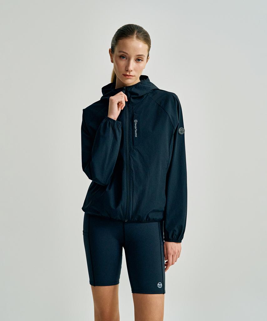 Sergio Tacchini U Single-Layer Woven Jacket (Black)