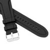 Watch Strap 24mm Silicone Resin Strap Easy Installation Tool Included Black [Clefer] SI-16