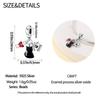 Original Copper Charms Luxury Black Cat Pendant Bow Tie Beads Fit Bracelet Diy Women Making Delicate Gift