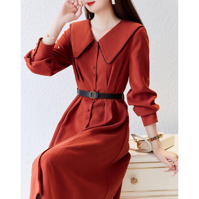 

Demana French Retro Tea Break V-Neck Long Dress M