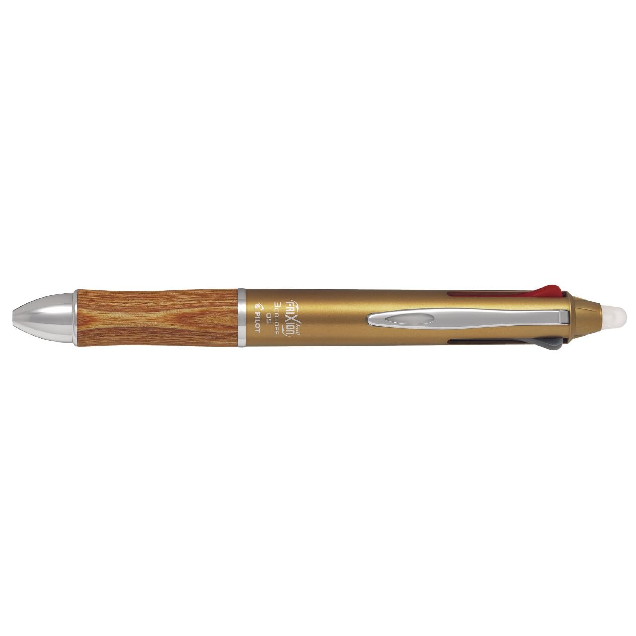 

PILOT Erasable 3 Color Ballpoint Pen Frixion Ball 3 Wood Brown 0.5 LKFB-2SEF-BN